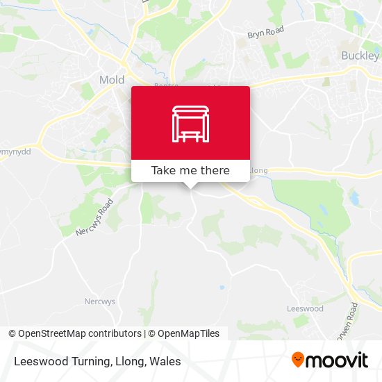 Leeswood Turning, Llong map