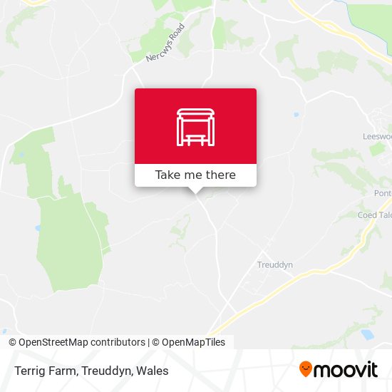 Terrig Farm, Treuddyn map