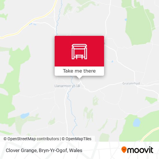 Clover Grange, Bryn-Yr-Ogof map