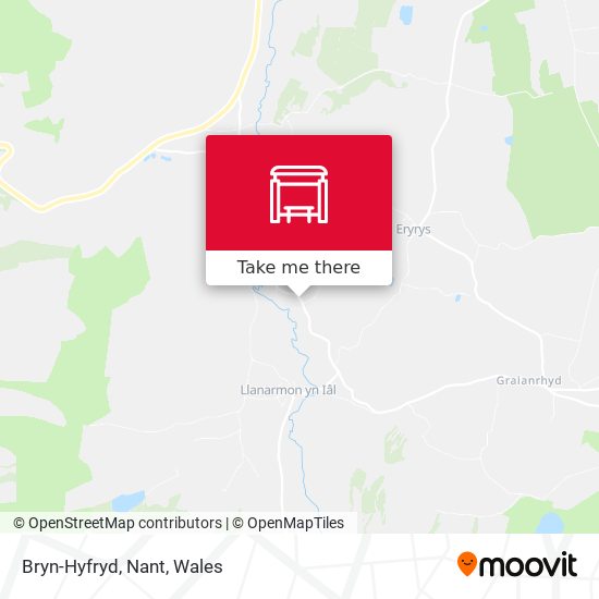 Bryn-Hyfryd, Nant map