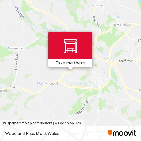 Woodland Rise, Mold map