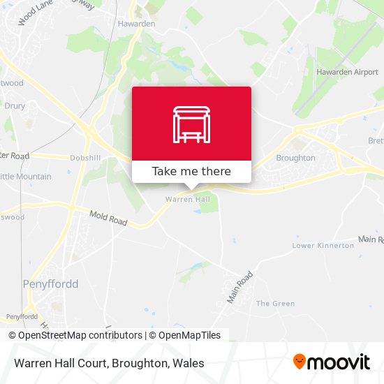 Warren Hall Court, Broughton map