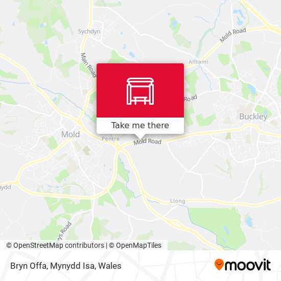 Bryn Offa, Mynydd Isa map