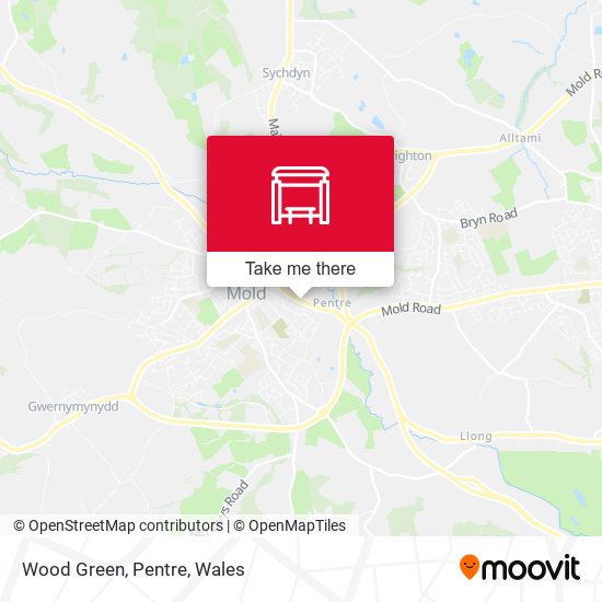 Wood Green, Pentre map