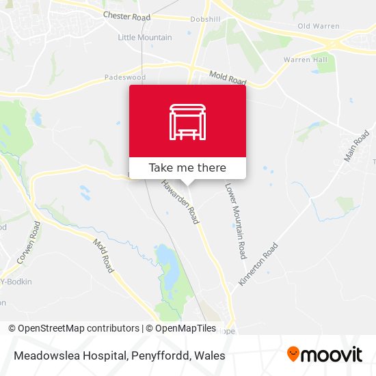 Meadowslea Hospital, Penyffordd map