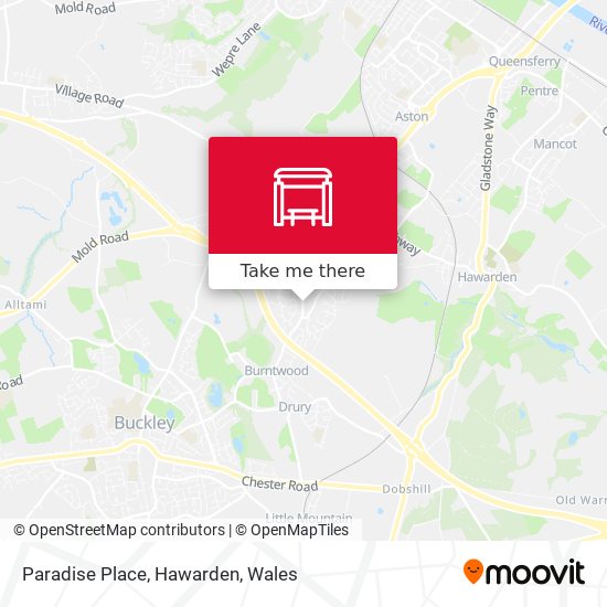 Paradise Place, Hawarden map
