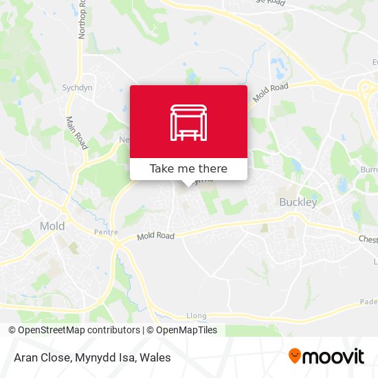 Aran Close, Mynydd Isa map