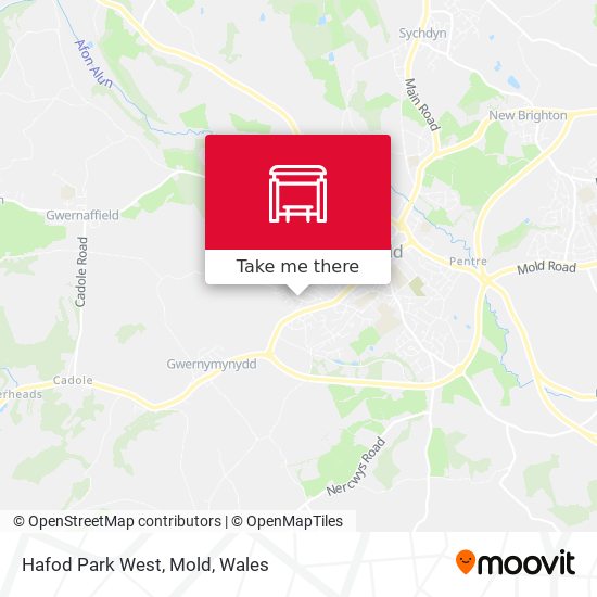 Hafod Park West, Mold map