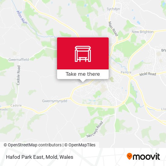 Hafod Park East, Mold map