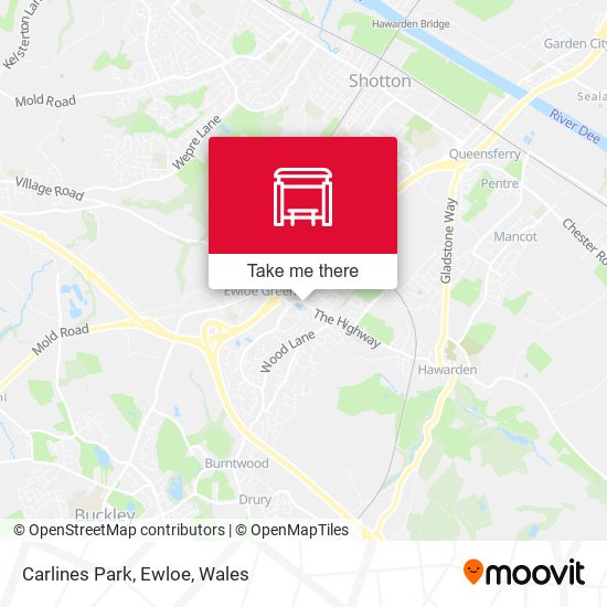 Carlines Park, Ewloe map