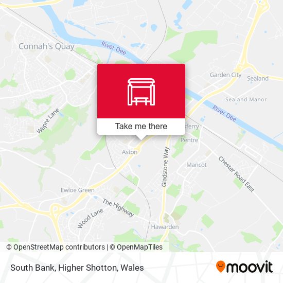 South Bank, Higher Shotton map