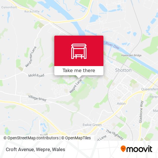 Croft Avenue, Wepre map