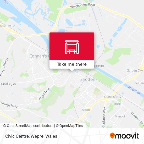 Civic Centre, Wepre map