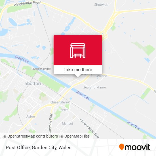 Post Office, Garden City map