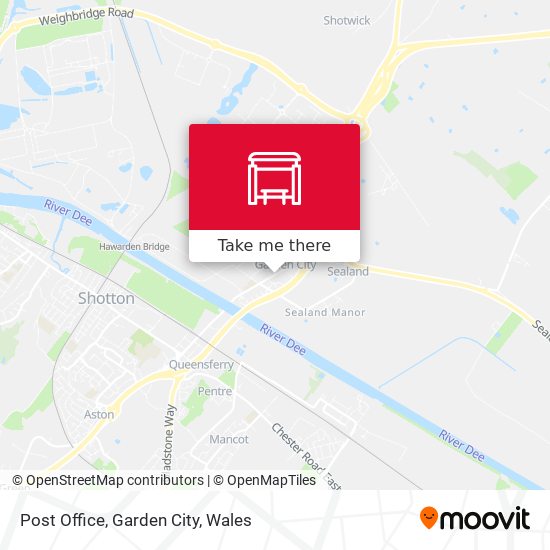 Post Office, Garden City map