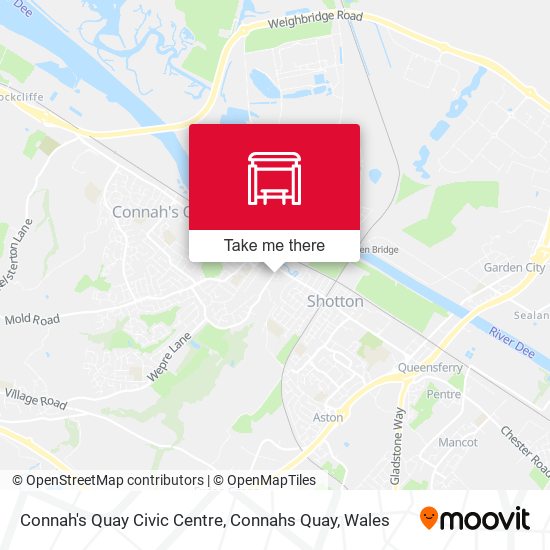 Connah's Quay Civic Centre, Wepre map