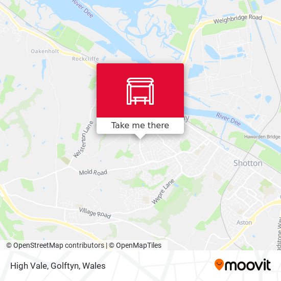 High Vale, Golftyn map
