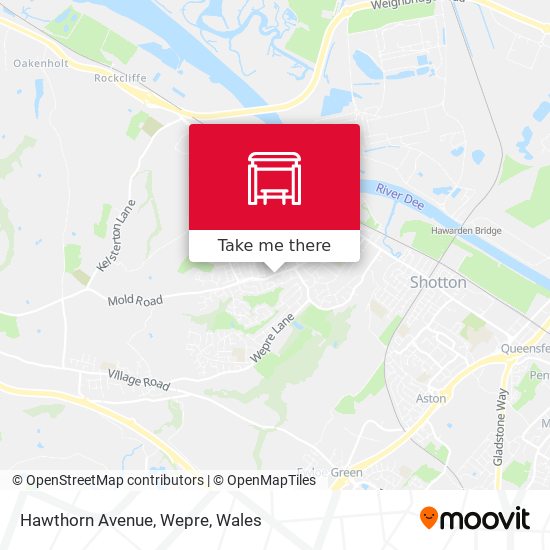 Hawthorn Avenue, Wepre map