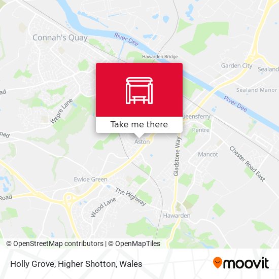 Holly Grove, Higher Shotton map