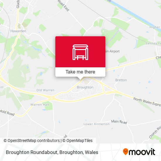Broughton Roundabout, Broughton map