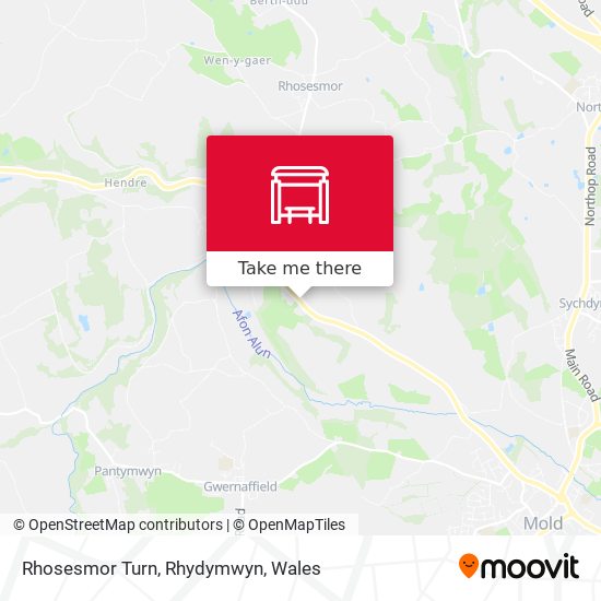 Rhosesmor Turn, Rhydymwyn map