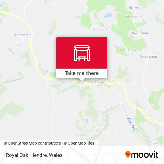 Royal Oak, Hendre map