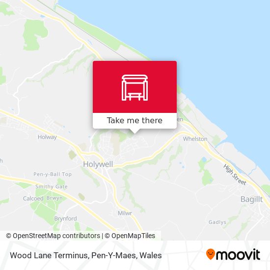 Wood Lane Terminus, Pen-Y-Maes map