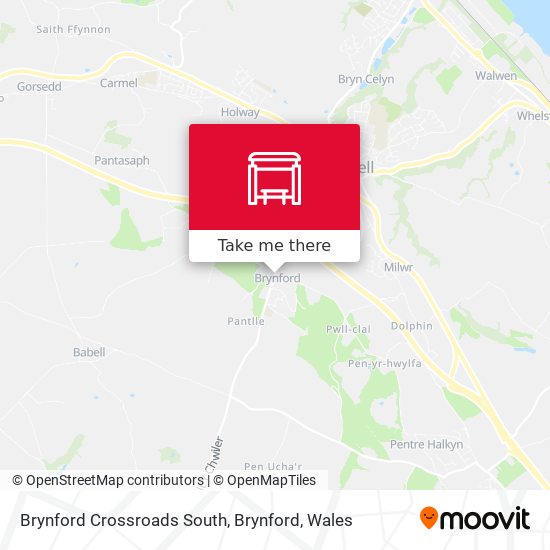 Brynford Crossroads South, Brynford map