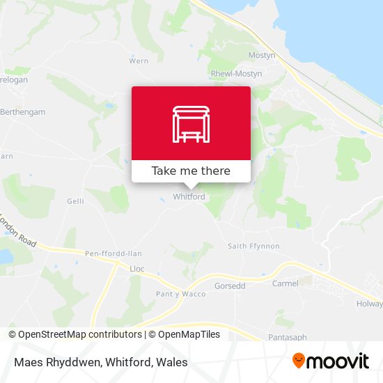 Maes Rhyddwen, Whitford map