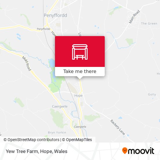 Yew Tree Farm, Hope map