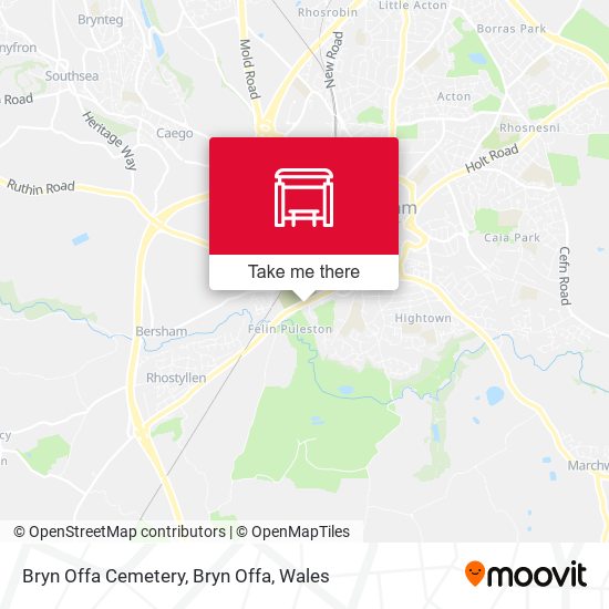 Bryn Offa Cemetery, Bryn Offa map
