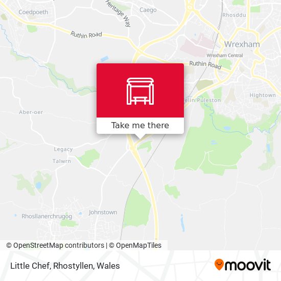 Little Chef, Rhostyllen map