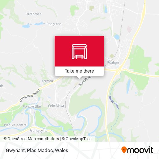 Gwynant, Plas Madoc map
