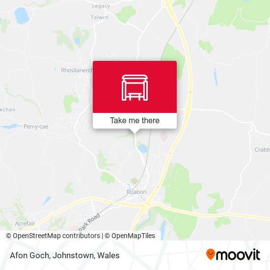 Afon Goch, Johnstown map
