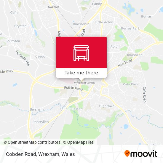 Cobden Road, Wrexham map