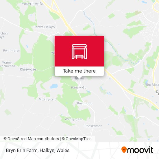 Bryn Erin Farm, Halkyn map