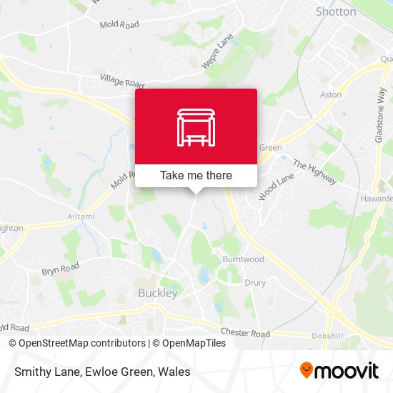 Smithy Lane, Ewloe Green map