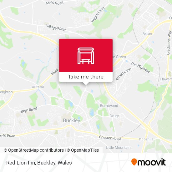 Red Lion Inn, Buckley map