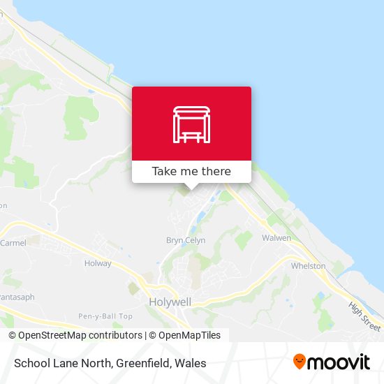 School Lane North, Greenfield map
