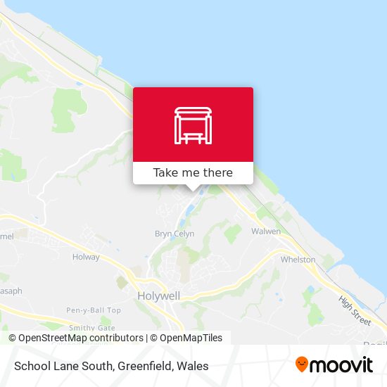 School Lane South, Greenfield map