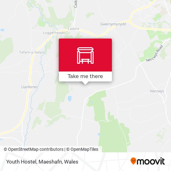 Youth Hostel, Maeshafn map