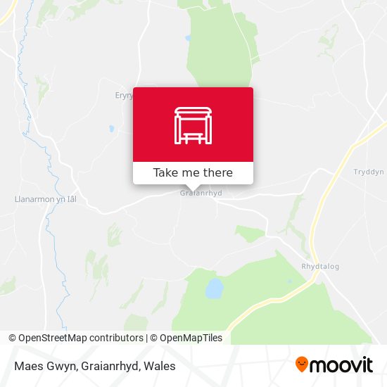 Maes Gwyn, Graianrhyd map