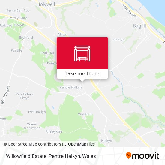 Willowfield Estate, Pentre Halkyn map