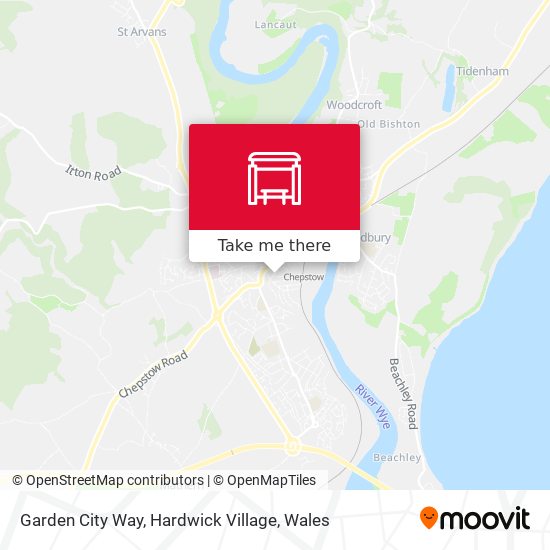 Garden City Way, Hardwick Village map