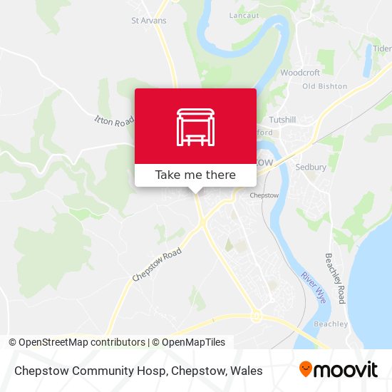 Chepstow Community Hosp, Chepstow map