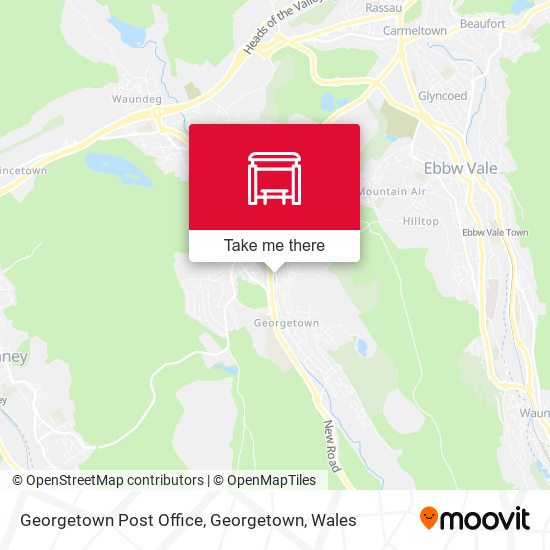 Georgetown Post Office, Georgetown map