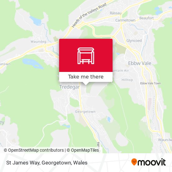 St James Way, Georgetown map