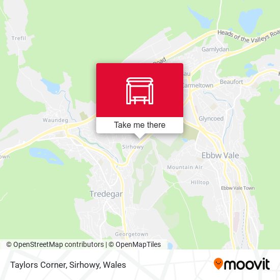 Taylors Corner, Sirhowy map