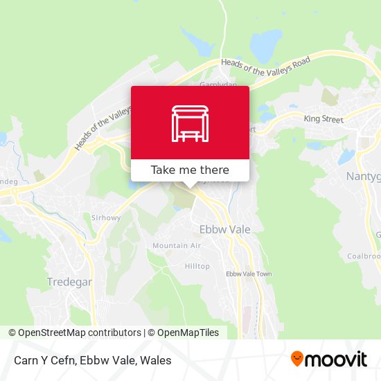 Carn Y Cefn, Ebbw Vale map