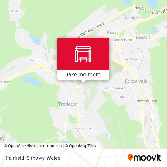 Fairfield, Sirhowy map